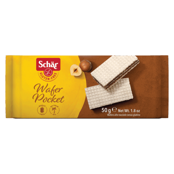 Schar Wafer pocket lešnik 50g
