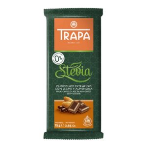 Čokolada ml.sa bademom.stevia 75g Trapa