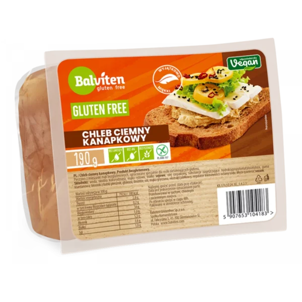 Balviten gluten free crni hleb 190g