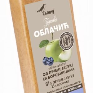 Zdravi oblačić od pečene jabuke sa borovnicom