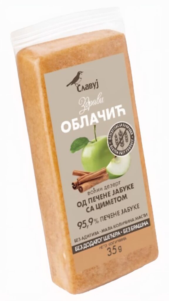 Zdravi oblačić od pečene jabuke sa cimetom