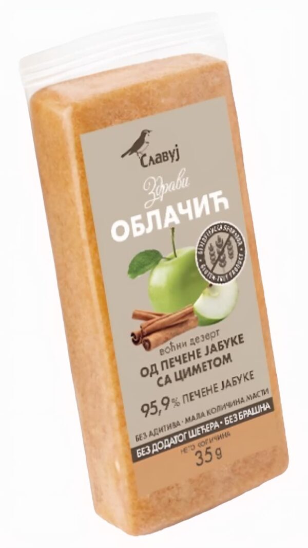 Zdravi oblačić od pečene jabuke sa cimetom
