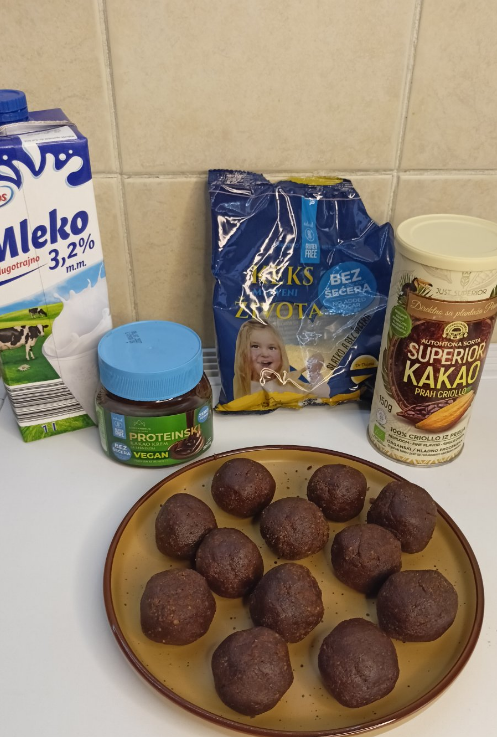 Bezglutenske čoko kuglice bez pečenja